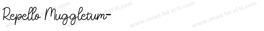 Repello Muggletum字体转换